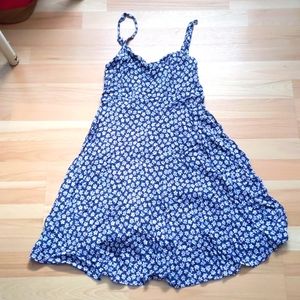 Strappy blue floral sundress